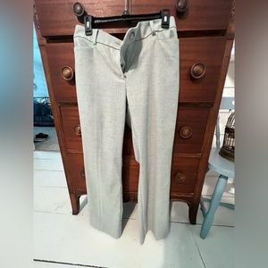 LOFT soft gray curvy trousers - wool size 8 petite